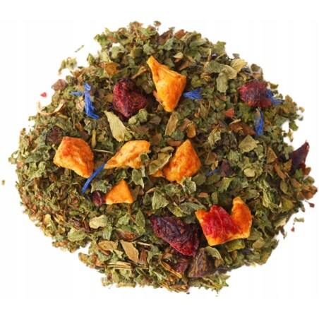 Herbata ziołowa wspomagająca trawienie NA DOBRY POCZĄTEK DNIA mięta 80g - herbata liściasta sypana mieszanka napar susz