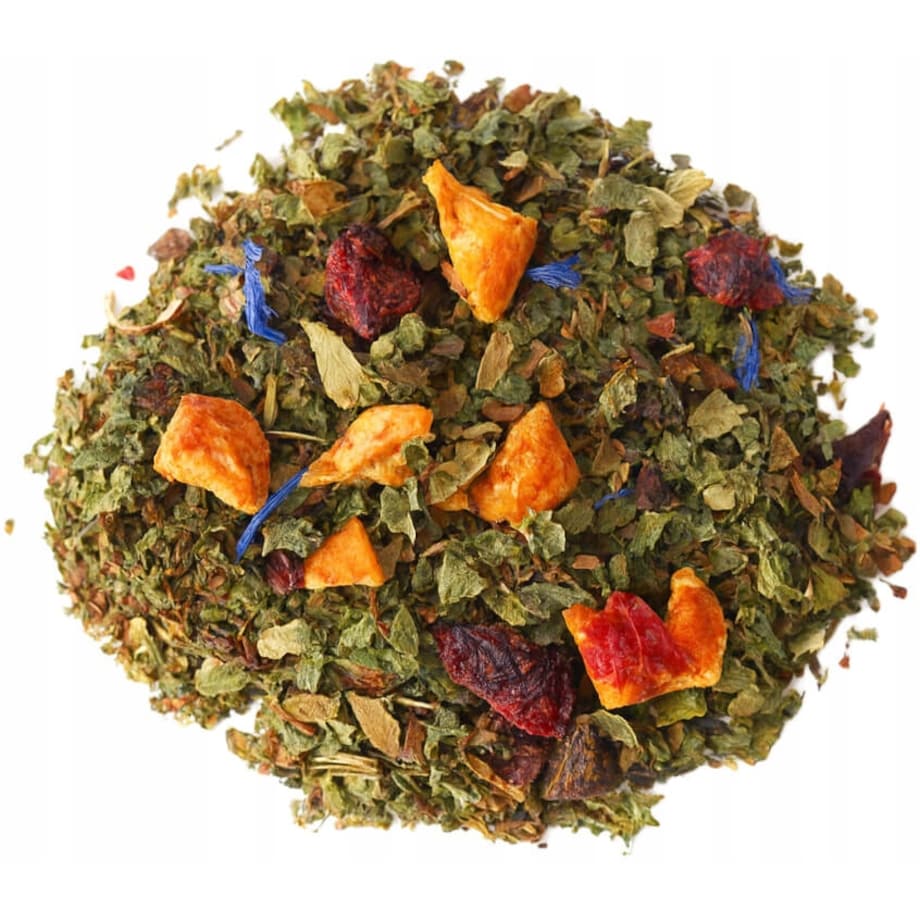 Herbata ziołowa wspomagająca trawienie NA DOBRY POCZĄTEK DNIA mięta 80g - herbata liściasta sypana mieszanka napar susz