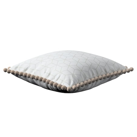 Poszewka Wera na poduszkę 45x45 wzór sześcianów na białym tle