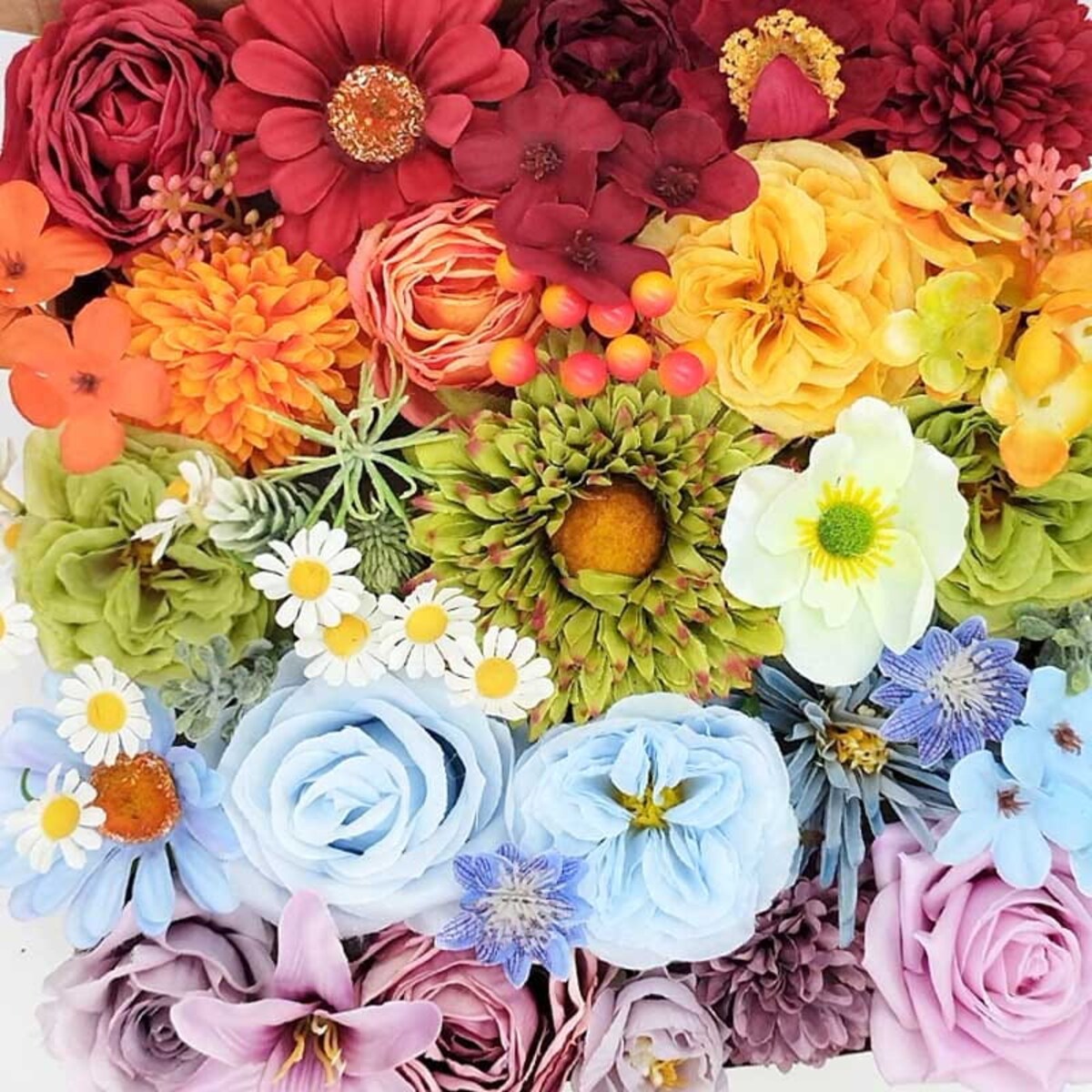 Kwiaty w ramce - ozdoba DIY - Kolory świata