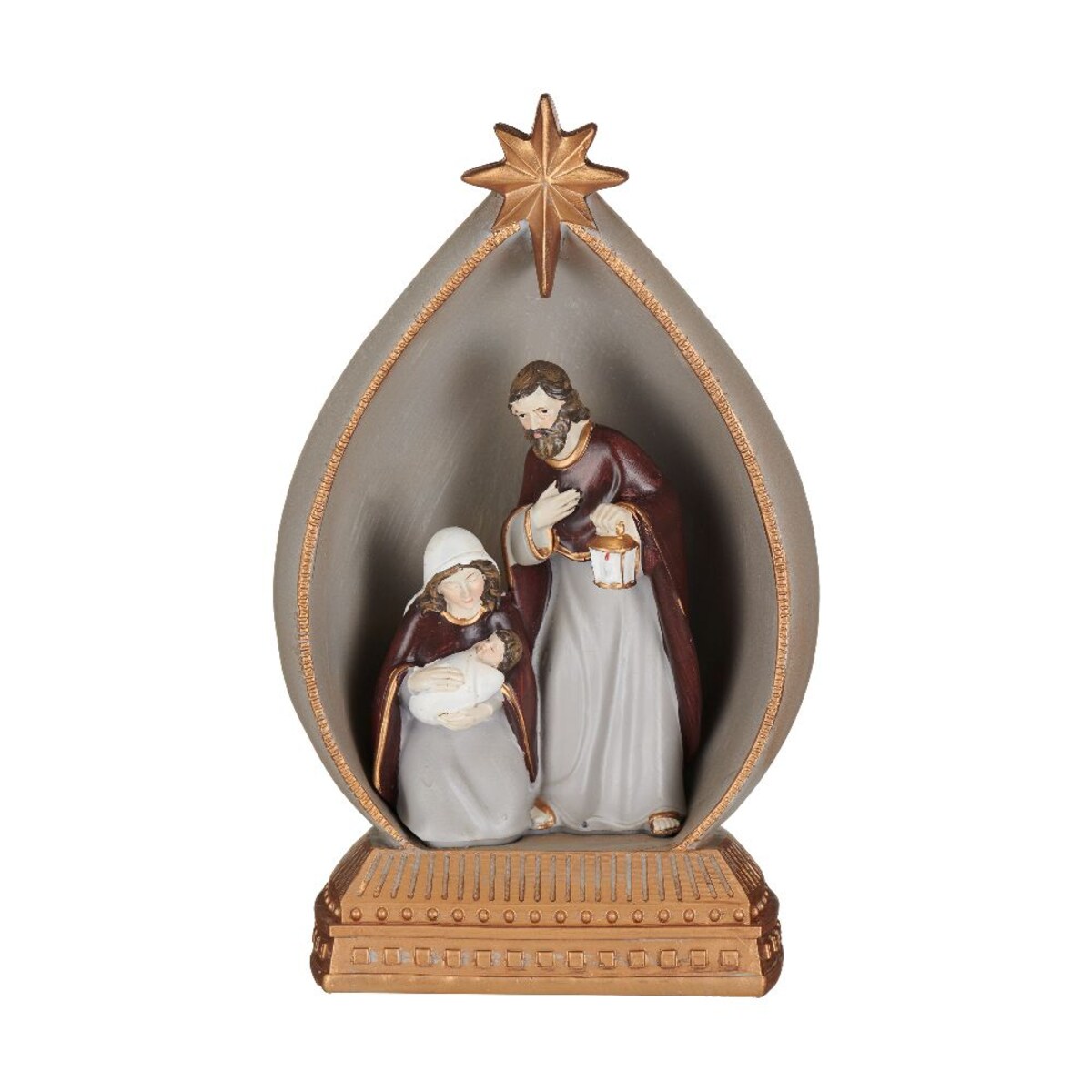 VILLA ITALIA Szopka bożonarodzeniowa LED 23 cm HOLY FAMILY