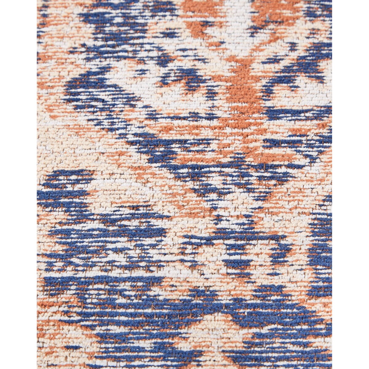 Dywan bawełniany 80 x 300 cm niebiesko-czerwony KURIN