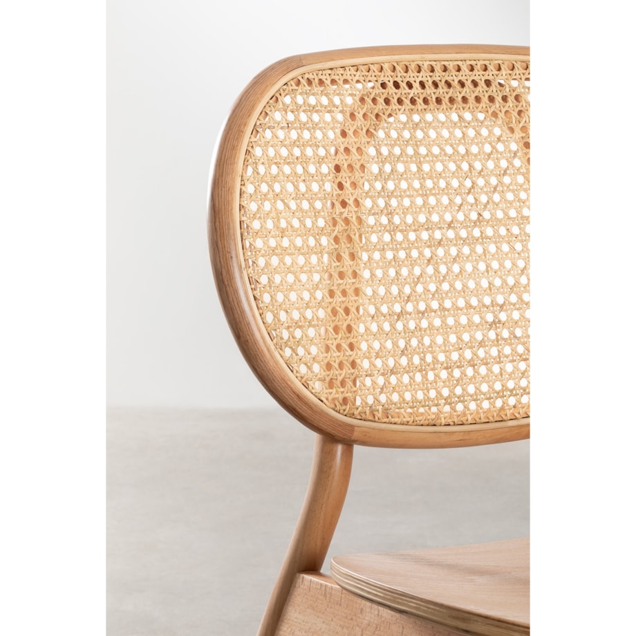 Krzesło drewniane z plecionką wiedeńską naturalne Mulno