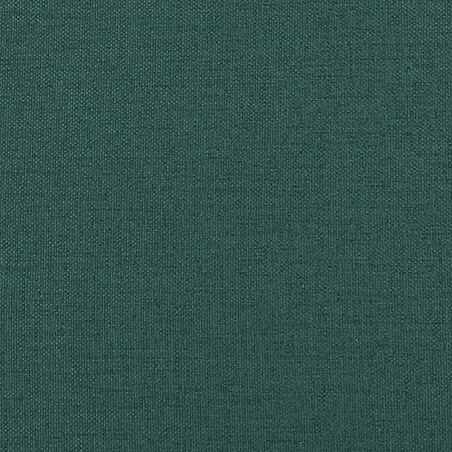 vidaXL Sofa Chesterfield, dwuosobowa, ciemnozielona, obita tkaniną