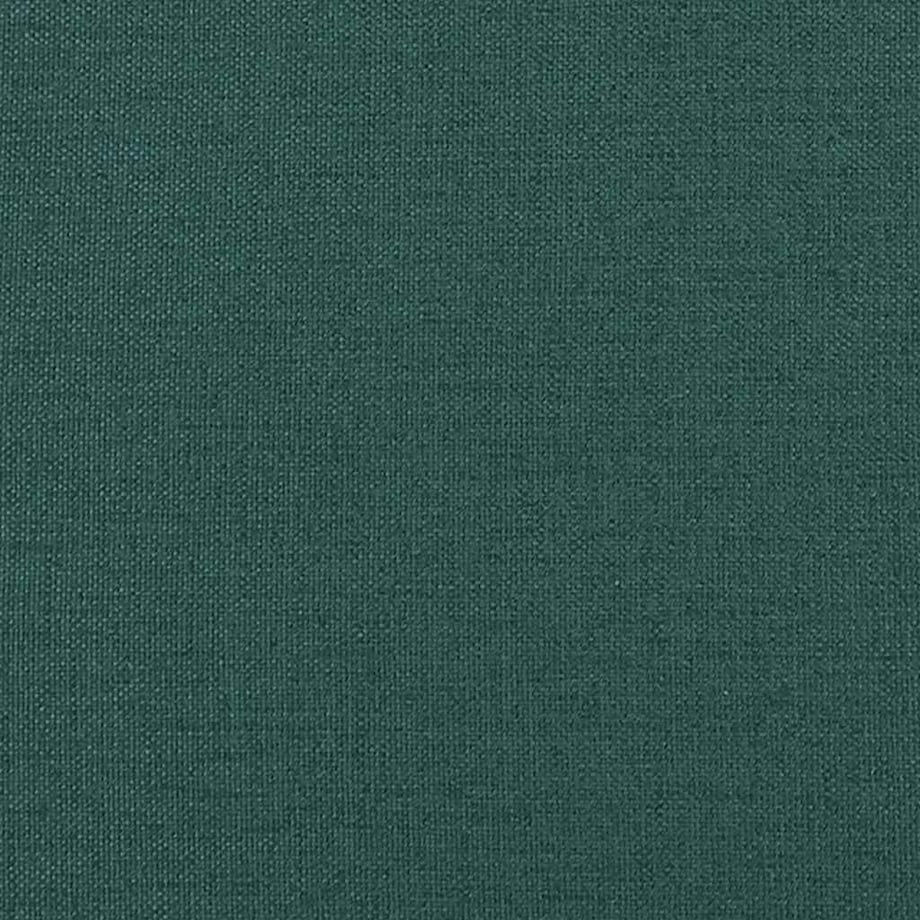 vidaXL Sofa Chesterfield, dwuosobowa, ciemnozielona, obita tkaniną