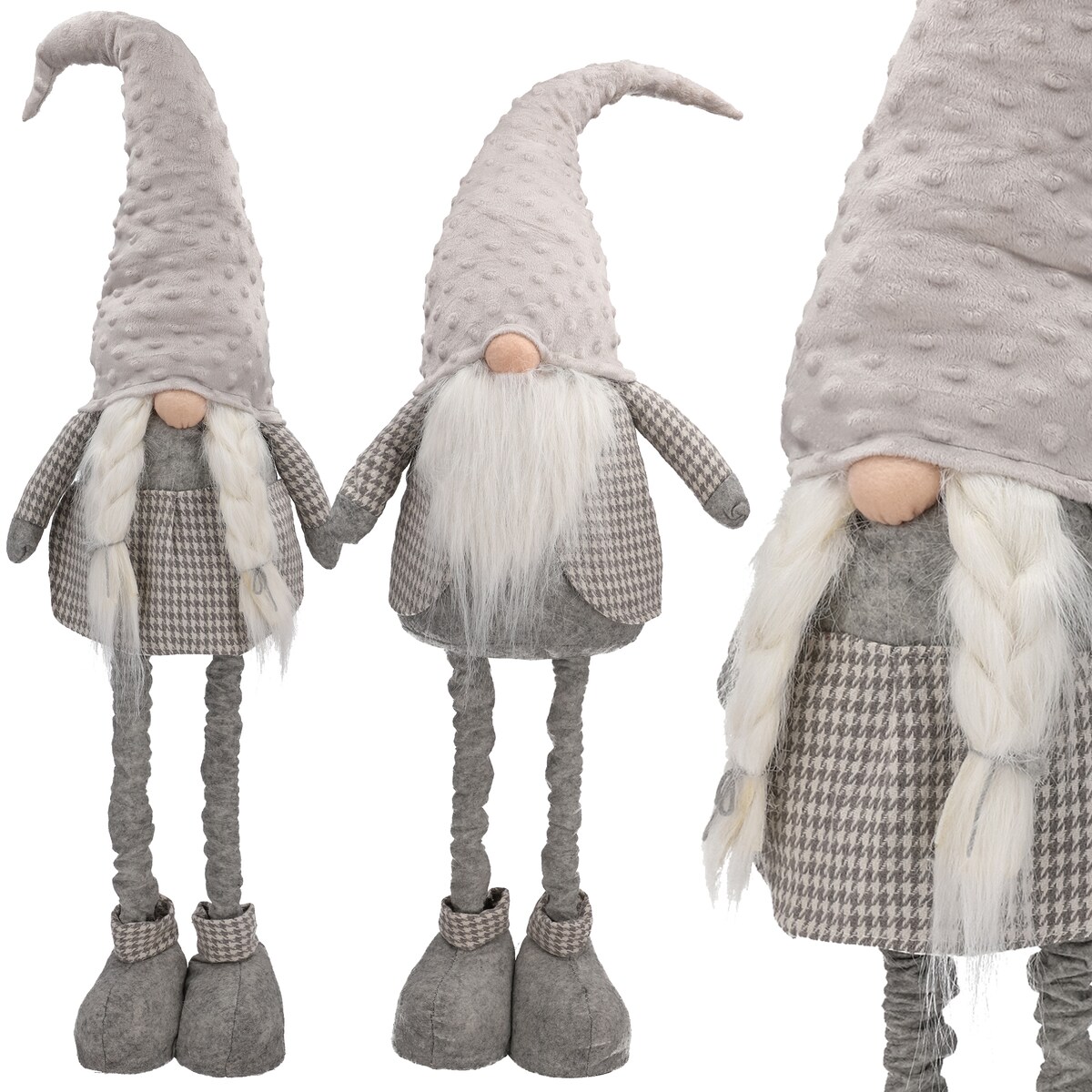 SKRZATY świąteczne KRASNALE para komplet gnom