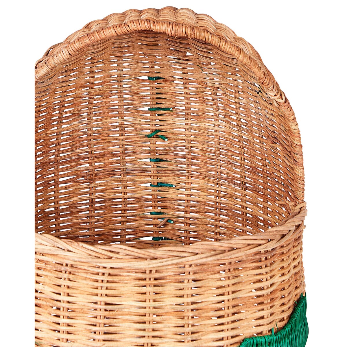 Kosz pleciony smok rattanowy naturalny CRADOCK