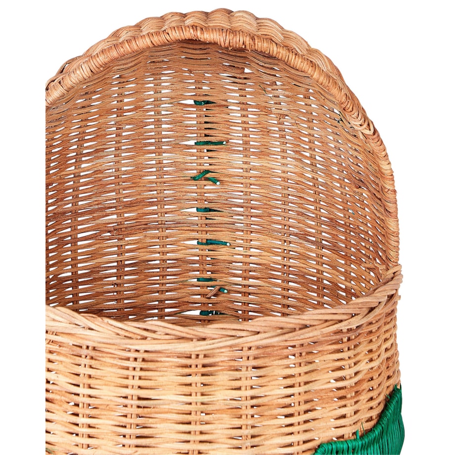 Kosz pleciony smok rattanowy naturalny CRADOCK