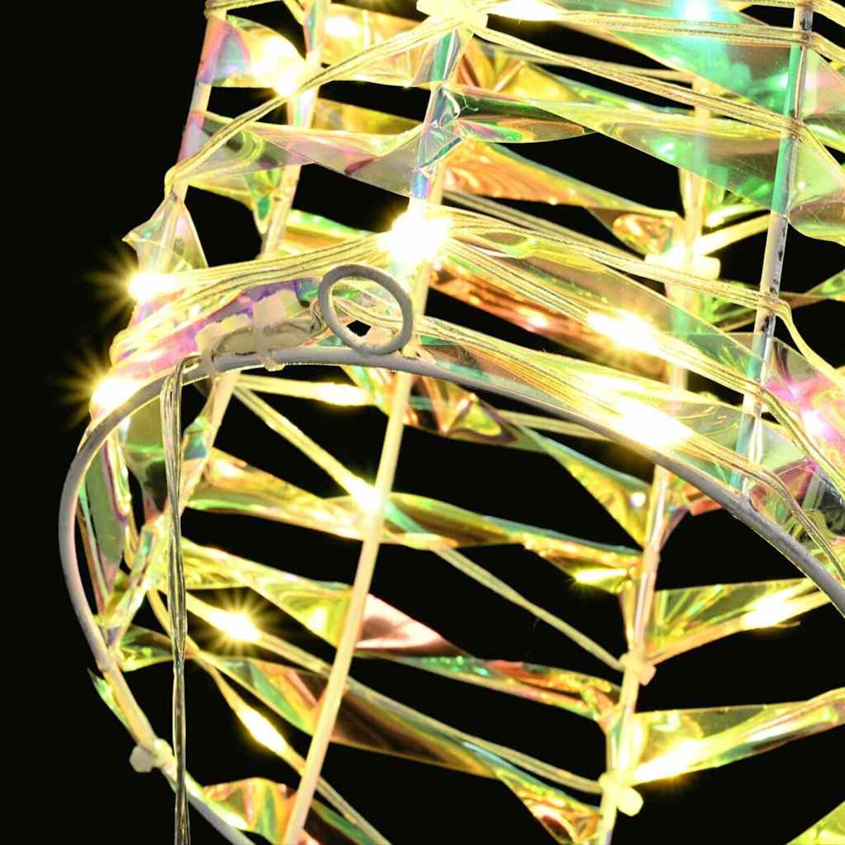 vidaXL Renifer ciągnący sanie z 140 diodami LED Ciepła biel 60 cm PET