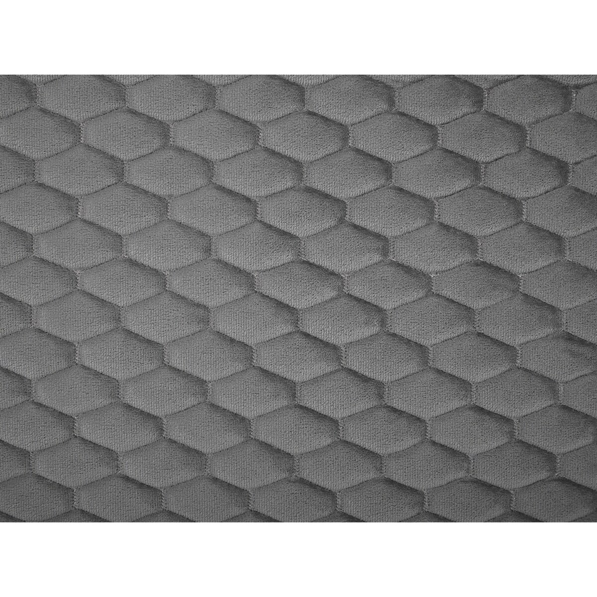 Łóżko welurowe 180 x 200 cm szare BAYONNE