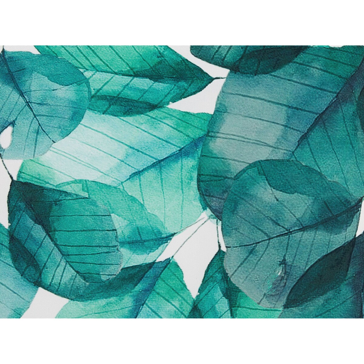 2 poduszki ogrodowe w liście 45 x 45 cm turkusowy z białym TREBBO