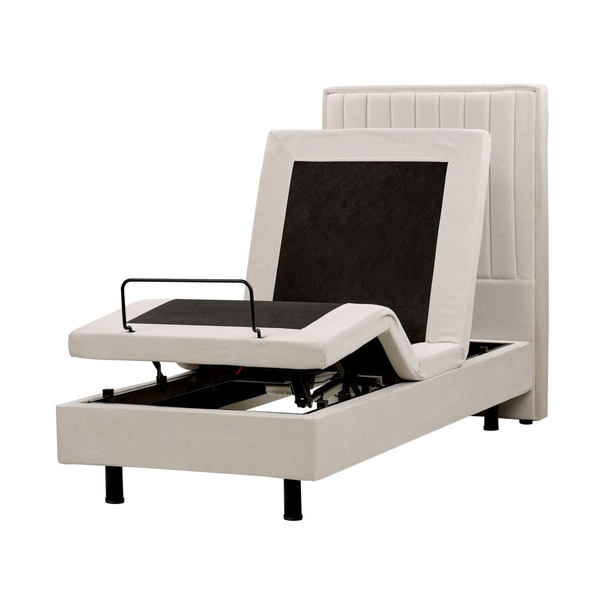 Łóżko regulowane DUKE II 80 x 200 cm Jasnobeżowy