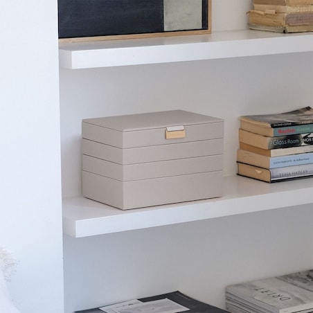 Szkatułka na biżuterię Stackers poczwórna classic taupe