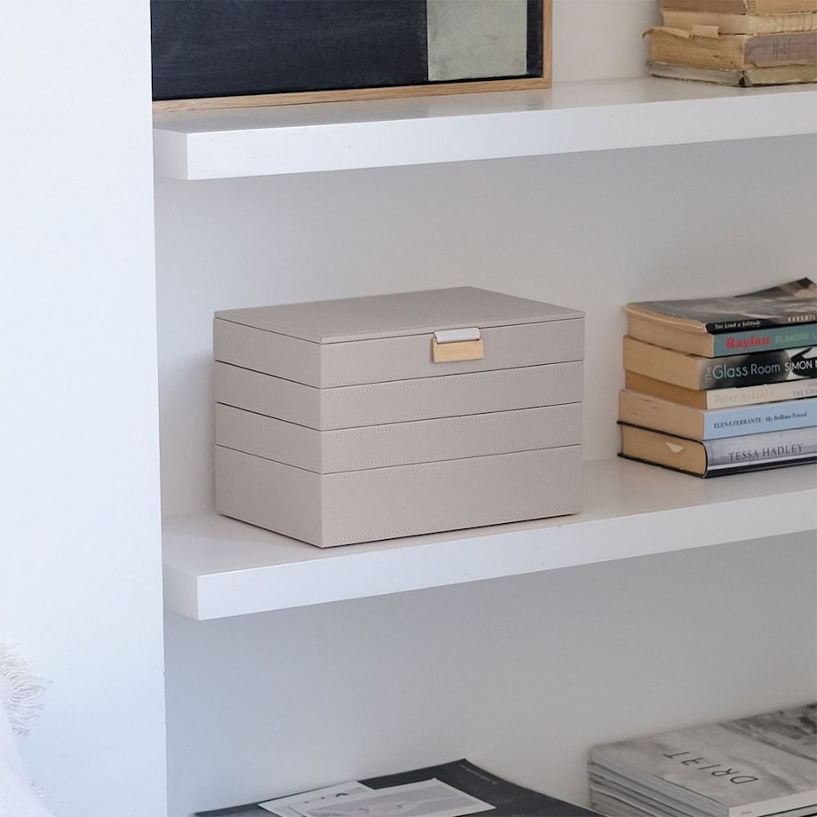 Szkatułka na biżuterię Stackers poczwórna classic taupe