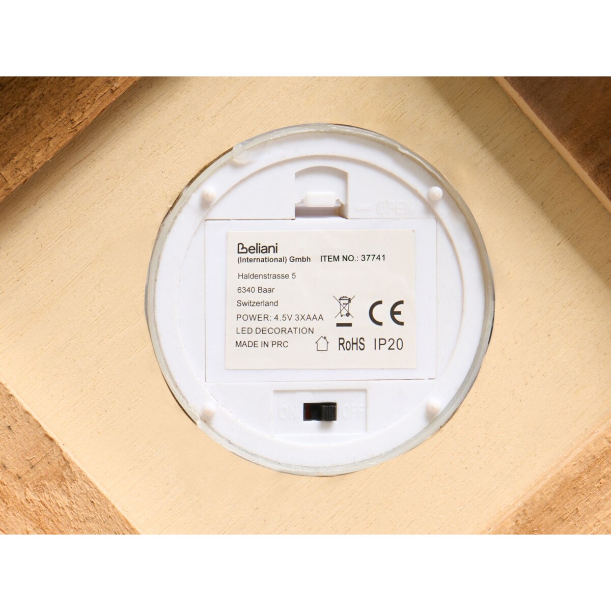 Dekoracja świąteczna LED PETRUMA 40 cm Jasnobrązowy