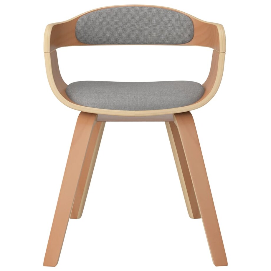 vidaXL Krzesła stołowe, 2 szt., kolor taupe, gięte drewno i tkanina