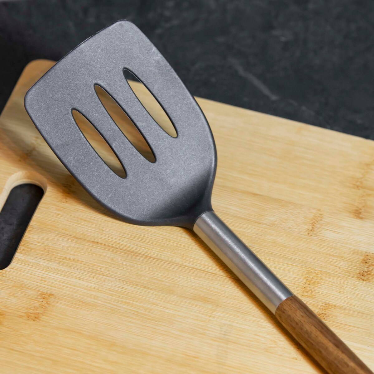 Łopatka Kuchenna Szpatułka Do Przewracania Nakładania Drewno Akacjowe 35 Cm