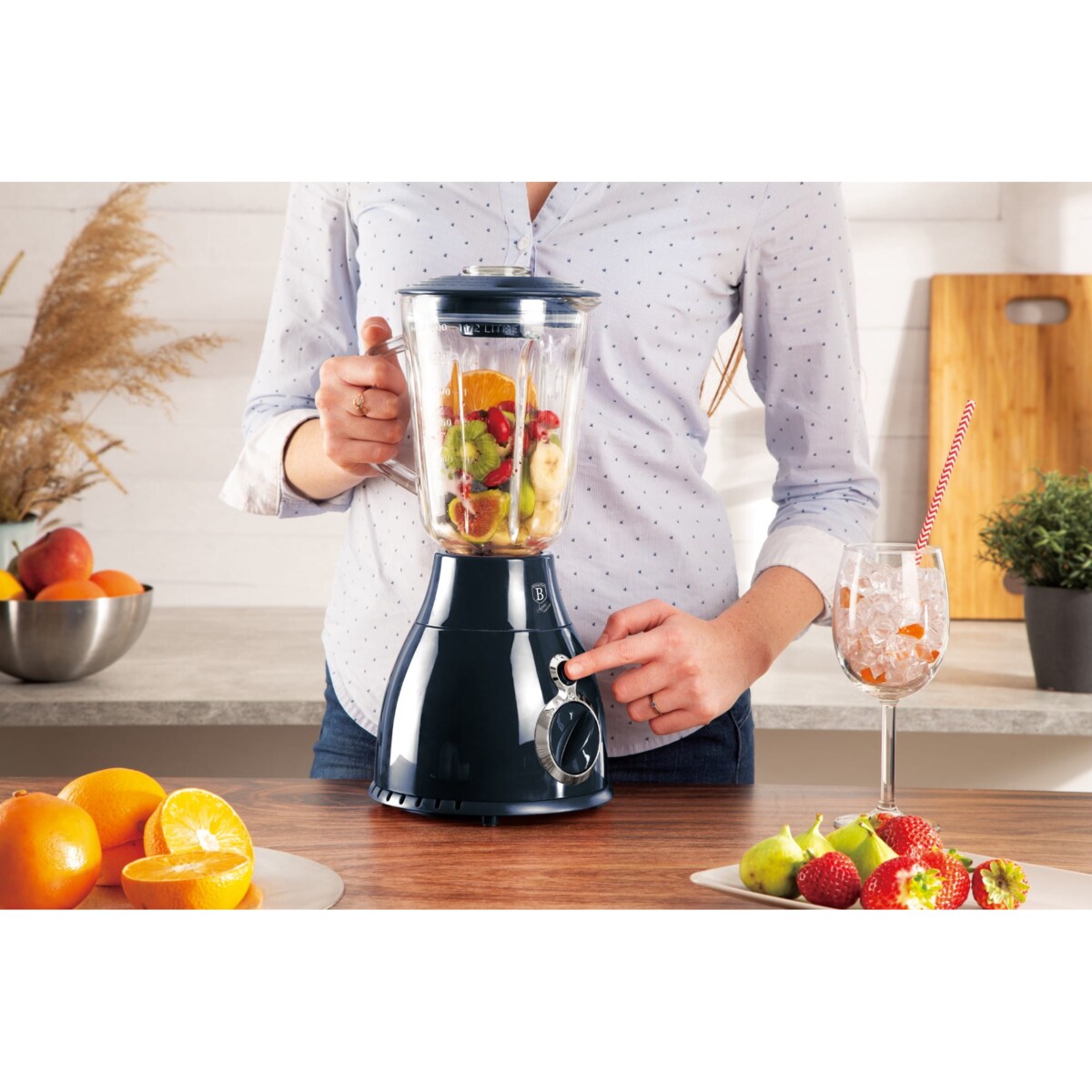 Blender kielichowy 1.5L BERLINGER HAUS Aquamarine