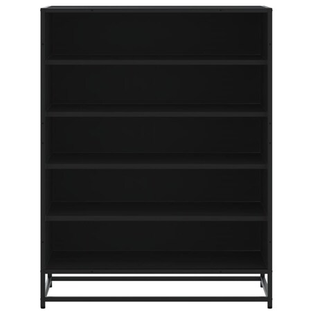 vidaXL Szafka na buty, czarna, 75x38x97,5 cm