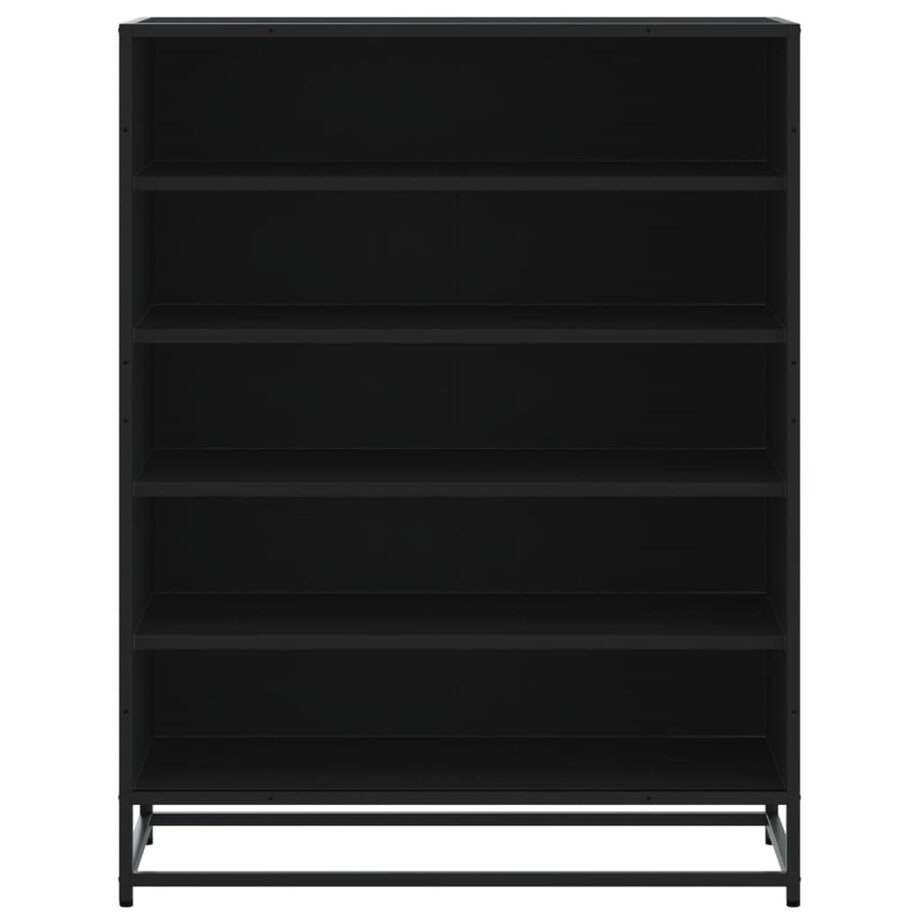 vidaXL Szafka na buty, czarna, 75x38x97,5 cm