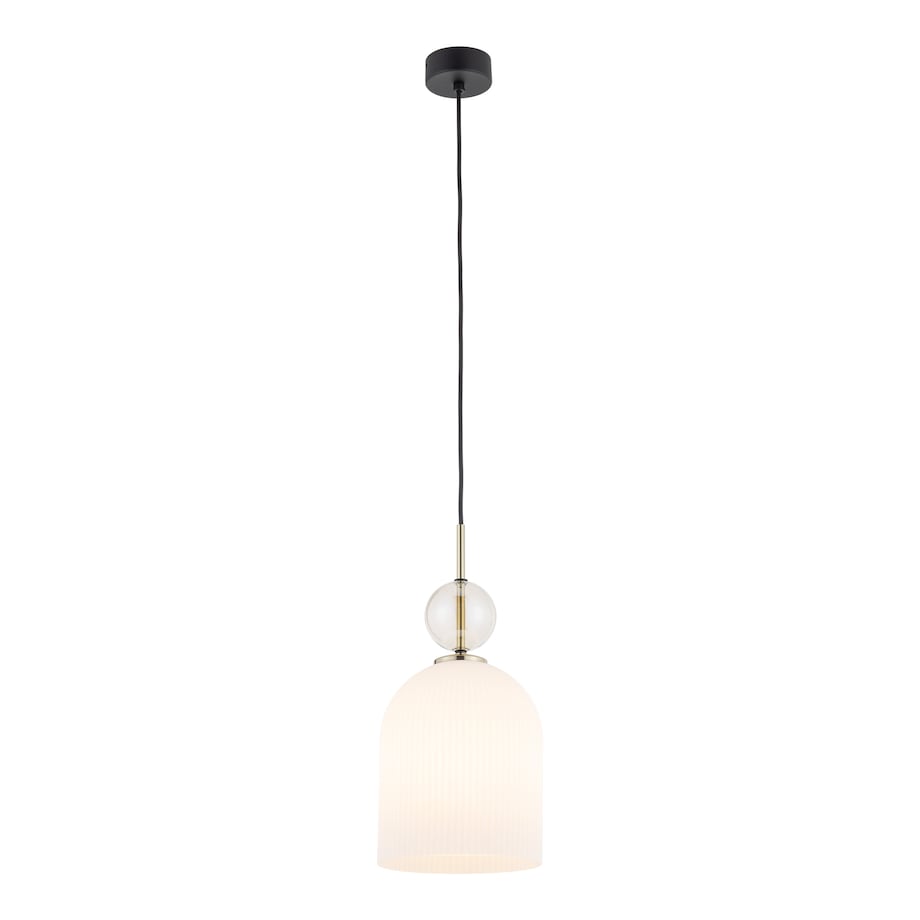 Lampa Wisząca Tk Lighting Sophia Big E27 Biały Klosz Koniakowa Kulka E27