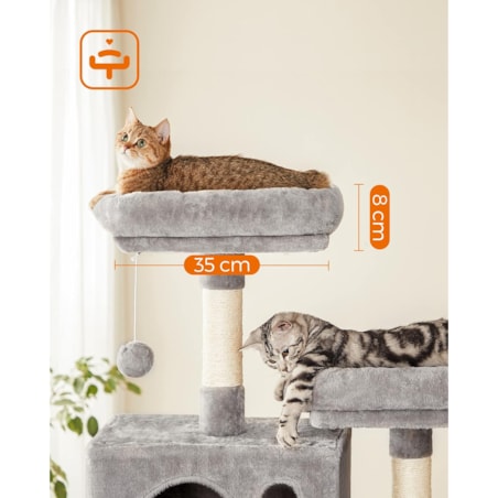 Drapak Dla Kota 60X50X206 Cm Jasny Szary