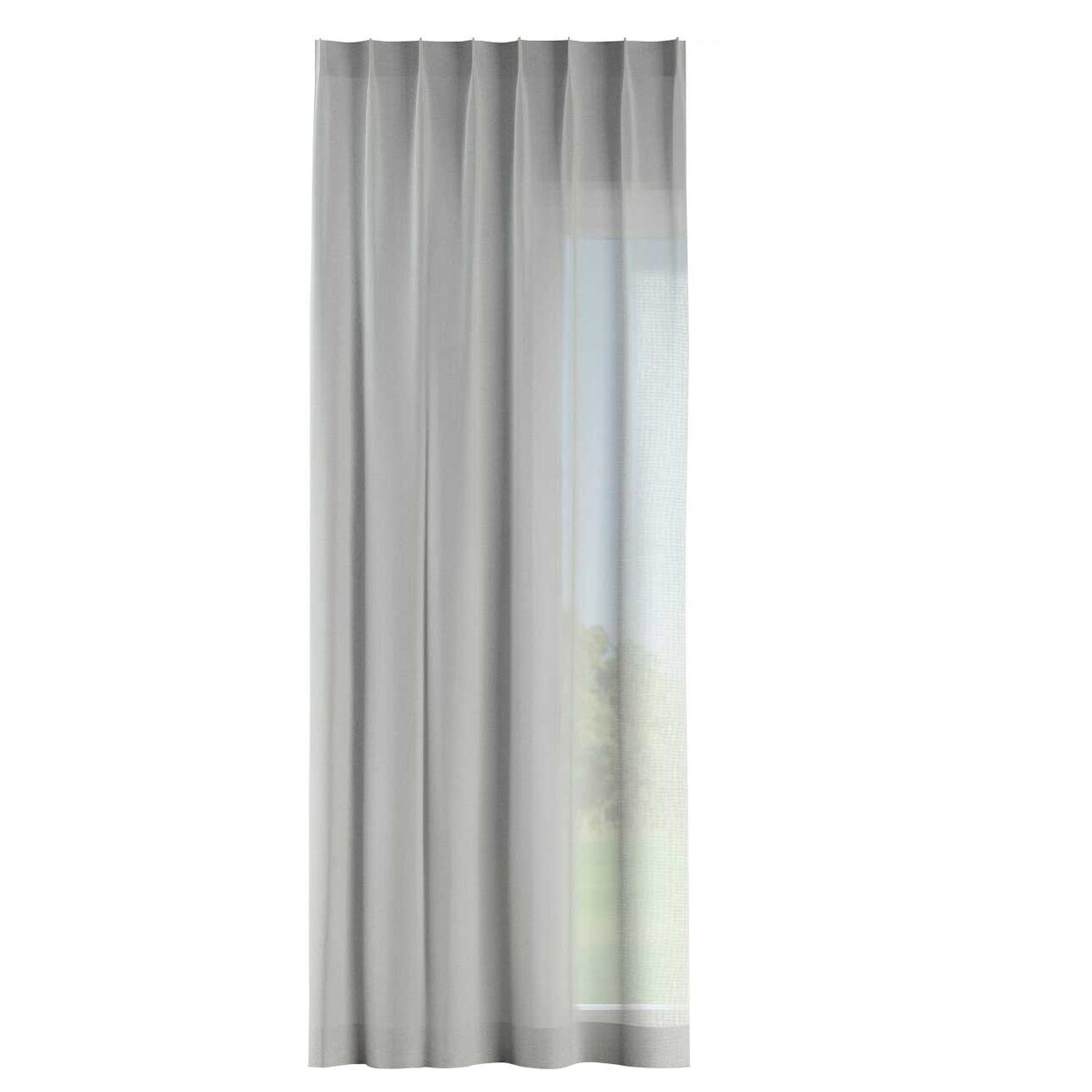 Zasłona na haczykach flex pojedynczych 130x260 prześwitujący, naturalny