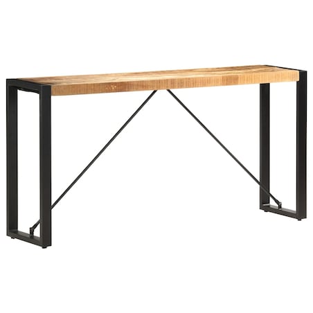 vidaXL Stolik typu konsola, 150 x 35 x 76 cm, lite drewno mango