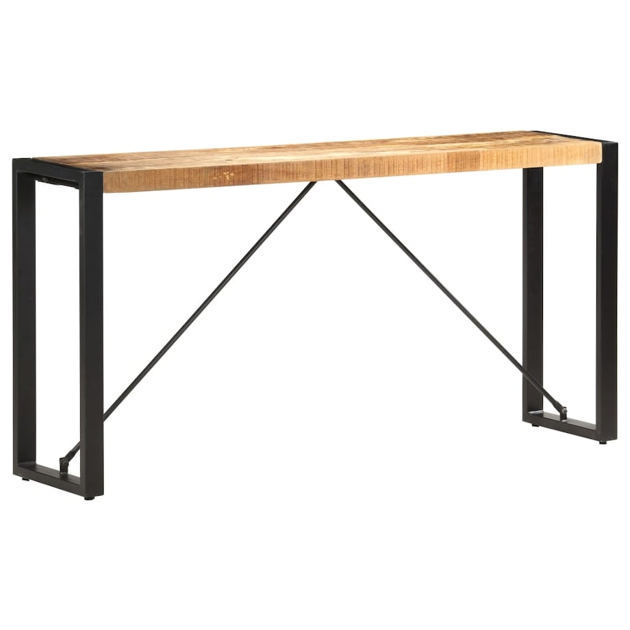 vidaXL Stolik typu konsola, 150 x 35 x 76 cm, lite drewno mango