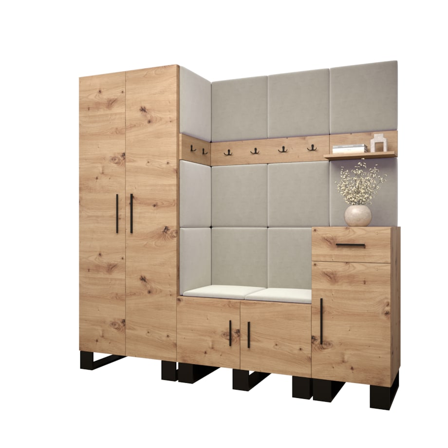 Garderoba do przedpokoju Abiks ARTIN 1 artisan+manila02