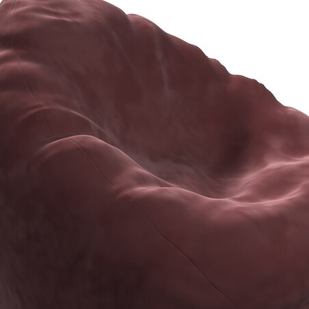 Worek do siedzenia Bowli, bordowy, Ø80 x 115 cm, Posh Velvet