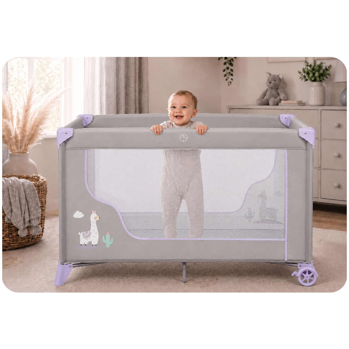 Łóżeczko turystyczne dla dziecka składane podróżne kojec Ricokids + materac + torba