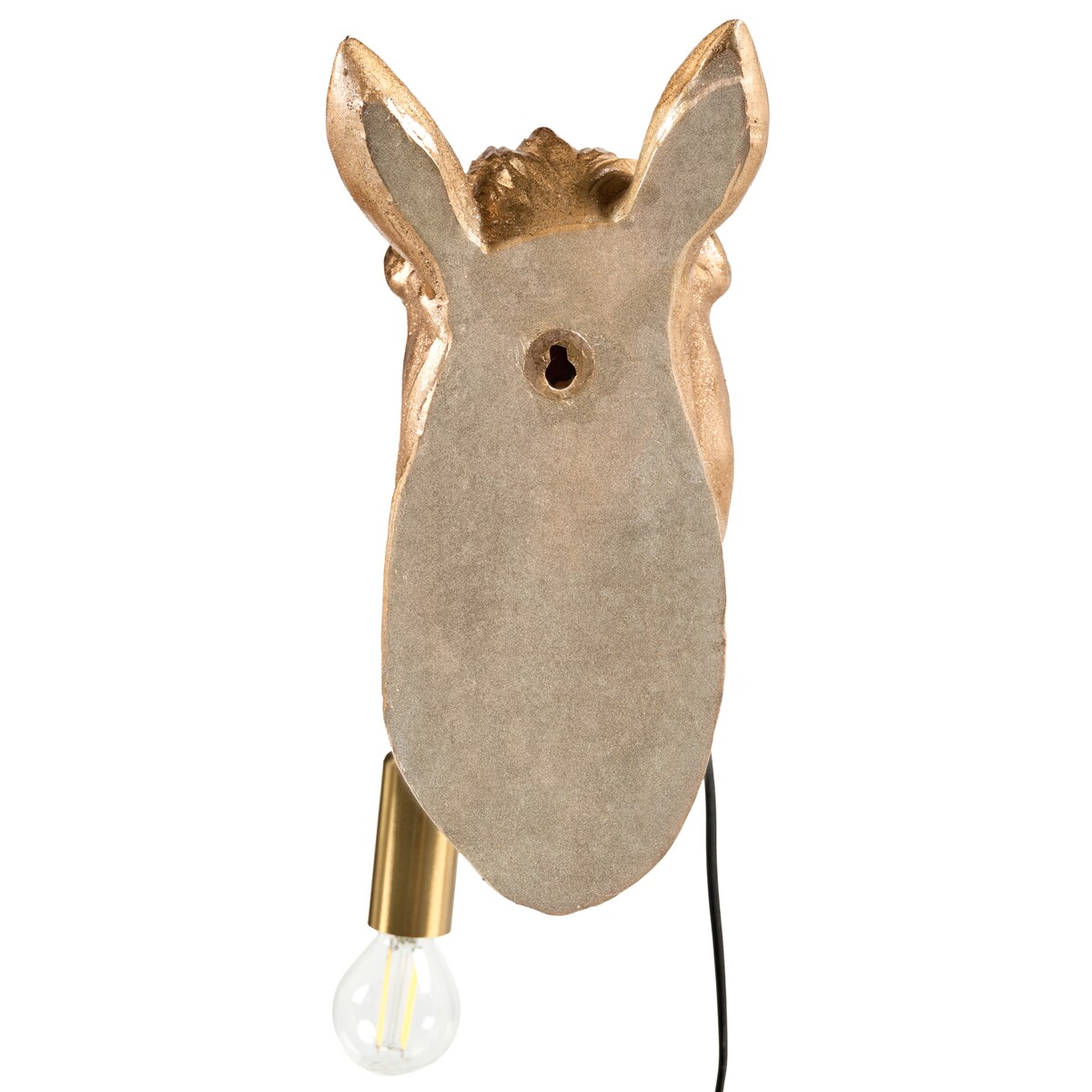Koń Lampa ścienna PHILIPPE Złoty