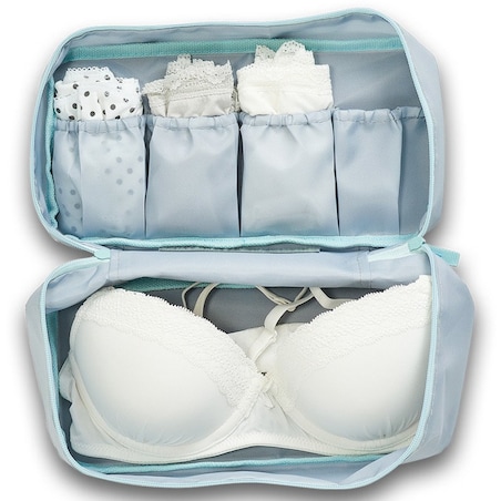 Organizer podróżny o uniwersalnym zastosowaniu, kosmetyczka z przedziałami, turystyczny pojemnik na bieliznę, ZELLER