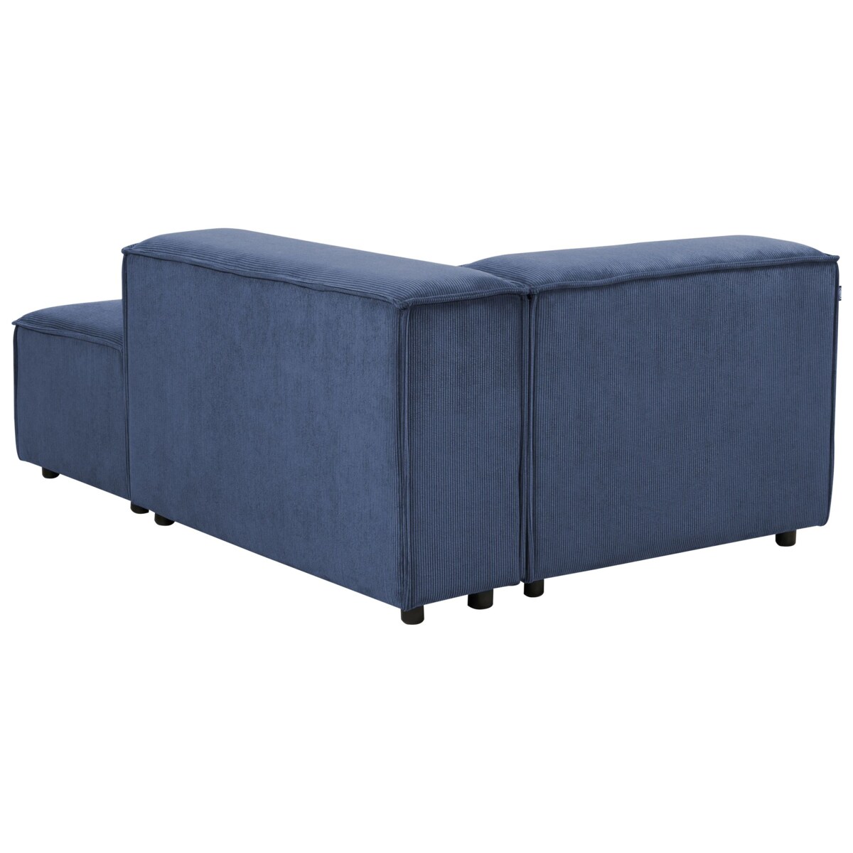 Szezlong lewostronny ARDAL Sztruks Ciemnoniebieski