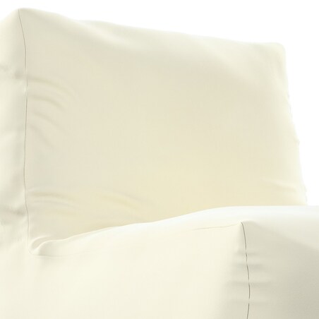 Pufo- fotel Poppy, śmietankowa biel, 87 x 31 x 75 cm, Posh Velvet