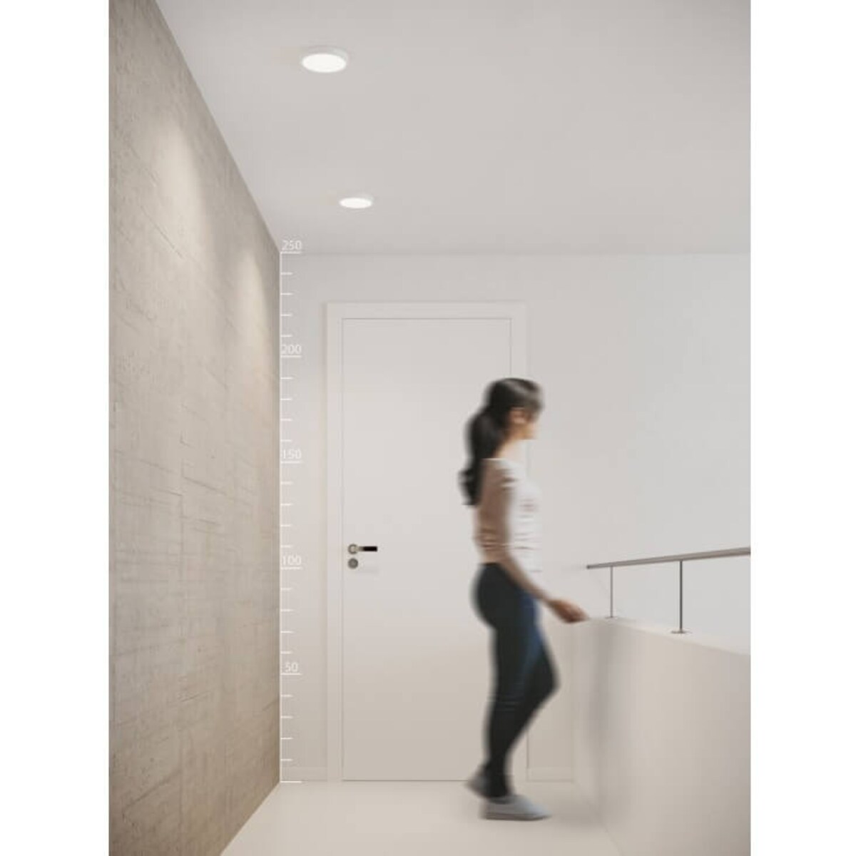 Czarna lampa wpuszczana Slim LED 12W łazienkowa okrągła