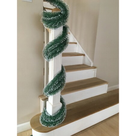 GIRLANDA 4,5 m Z BŁYSZCZĄCEJ FOLII połysk DEKORACJA NA SCHODY DOM WNĘTRZA