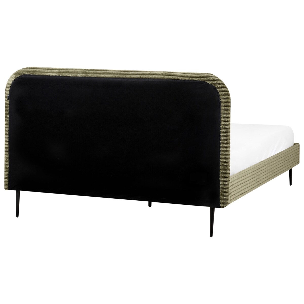 Łóżko Sztruks FLAYAT 160 x 200 cm Zielony