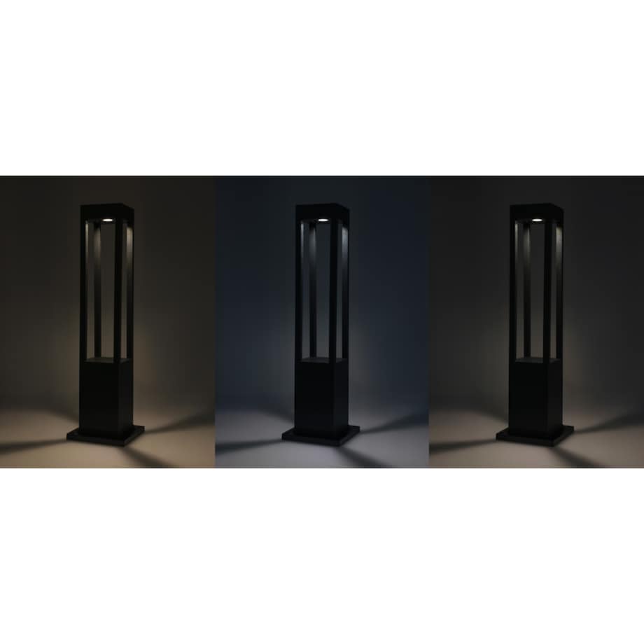 Lampka Słupek Ogrodowa 20 Led Solarna 60Cm Stojąca Na Pilot 3 Tryby Światła