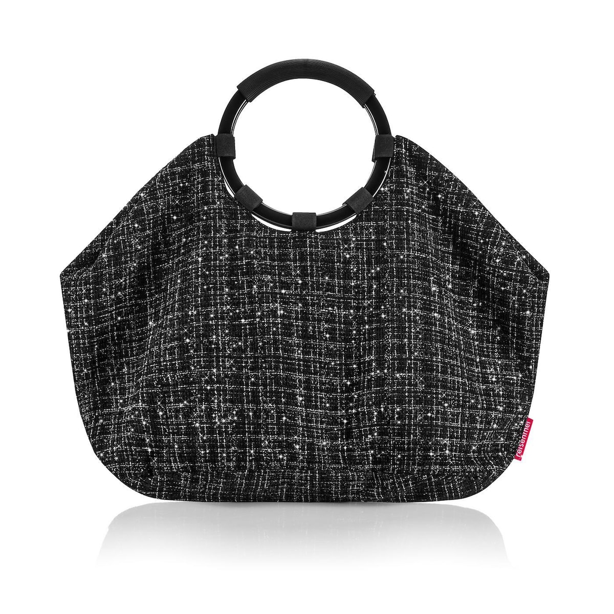 Torba LOOPBAG HOBO, bouclé black