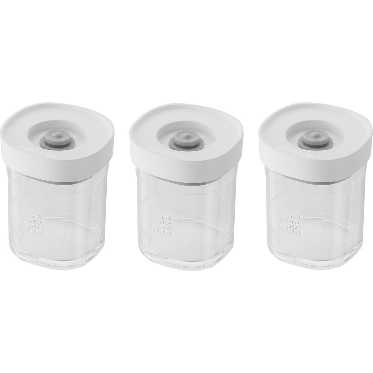 Zestaw 3 pojemników plastikowych XS Zwilling Fresh & Save Cube - 120 ml