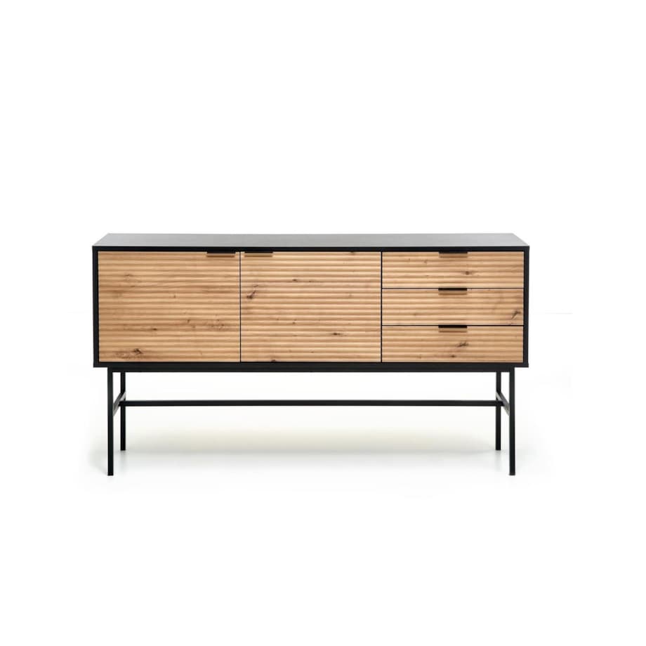 KOMODY Nihala 160/40/86 cm DĄB ARTISIAN styl loftowy MDF