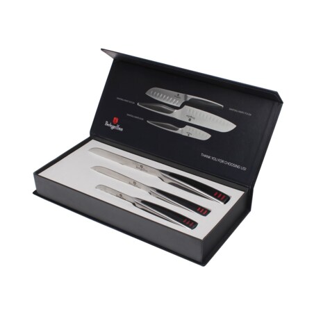 Zestaw 3 noży kuchennych santoku BERLINGER HAUS Phantom