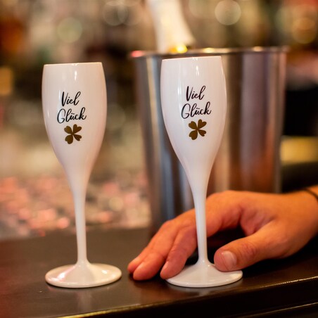 Kieliszek do szampana SUPERGLAS z nadrukiem, KOZIOL