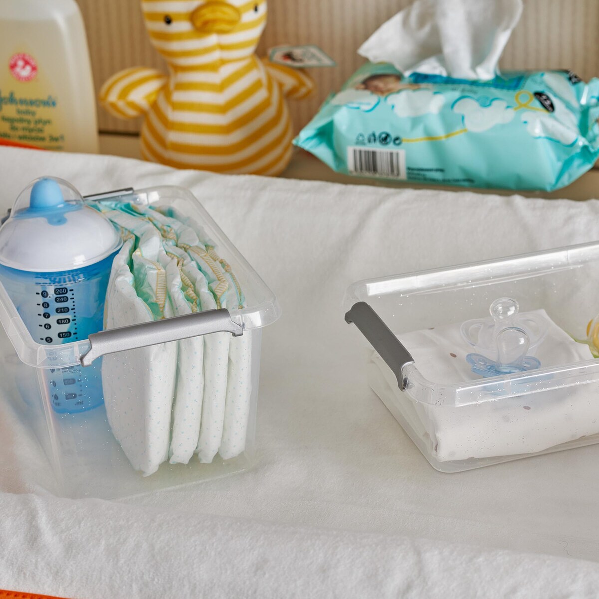 Pojemnik Plastikowy Pudełko Z Pokrywą Na Żywność Antybakteryjne 3X 0,6L