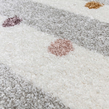 Dywan Stripes and Dots beige 120x170cm, 120x170x1cm