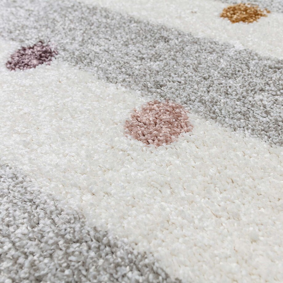 Dywan Stripes and Dots beige 120x170cm, 120x170x1cm