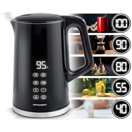 Czajnik elektryczny Berdsen 1,7l panel dotykowy regulacja temperatury 2200W