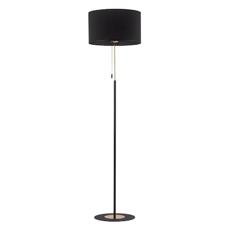 Tkaninowa lampa stojąca LORD 5153 TK Lighting z włącznikiem czarna